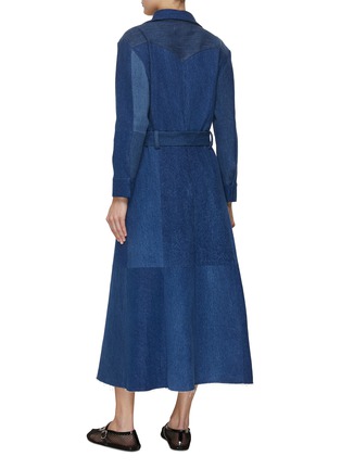 Back View - Click To Enlarge - E.L.V. DENIM - The Classic Belted Midi Dress