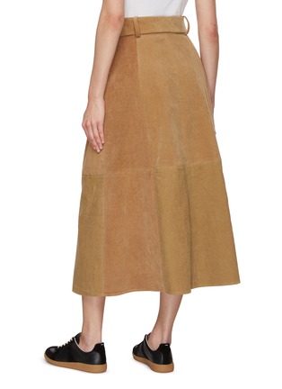 Back View - Click To Enlarge - E.L.V. DENIM - Frankie Corduroy Midi Skirt