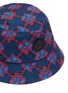 Detail View - Click To Enlarge - J.LINDEBERG - ‘Raia’ JL Diamond Print Rubber Patch Bucket Hat
