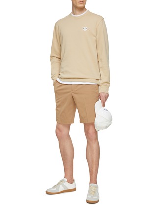 Figure View - Click To Enlarge - J.LINDEBERG - Diamond Logo Patch Crewneck Sweatshirt