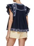 Back View - Click To Enlarge - SEA NEW YORK - Shaina Embroidered Ruffle Top