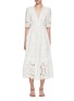 Main View - Click To Enlarge - SEA NEW YORK - Addie Eyelet Cutout Midi Dress