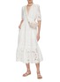 Figure View - Click To Enlarge - SEA NEW YORK - Addie Eyelet Cutout Midi Dress