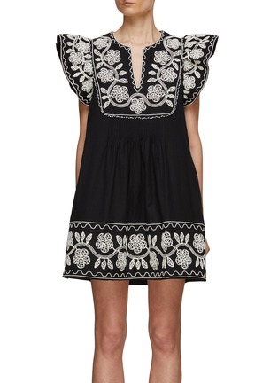 Main View - Click To Enlarge - SEA NEW YORK - Beck Embroidery Tunic Dress