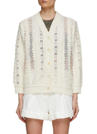 Main View - Click To Enlarge - SEA NEW YORK - Dentelle Knit Cardigan