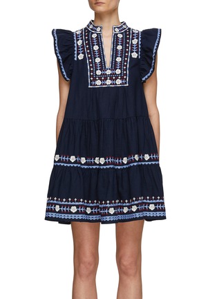 Main View - Click To Enlarge - SEA NEW YORK - Shaina Embroidered Mini Dress