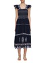Main View - Click To Enlarge - SEA NEW YORK - Shaina Embroidered Midi Dress