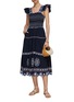 Figure View - Click To Enlarge - SEA NEW YORK - Shaina Embroidered Midi Dress