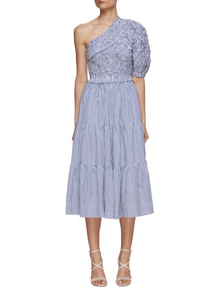 Main View - Click To Enlarge - SEA NEW YORK - Axelle One-Shoulder Cotton Midi Dress