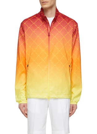 Main View - Click To Enlarge - J.LINDEBERG - ‘Max’ Printed Zip Up Wind Jacket