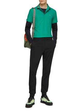 Figure View - Click To Enlarge - J.LINDEBERG - Logo Collar Fast Dry Polo Shirt