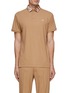 Main View - Click To Enlarge - J.LINDEBERG - Gus' Short Sleeve Contrast Logo Fast Dry Polo