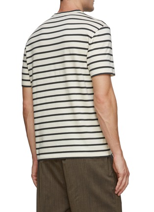 Back View - Click To Enlarge - OFFICINE GÉNÉRALE - Striped Cotton T-Shirt