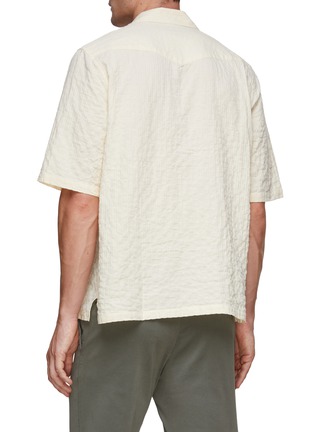 Back View - Click To Enlarge - OFFICINE GÉNÉRALE - Eren Seersucker Cotton Shirt