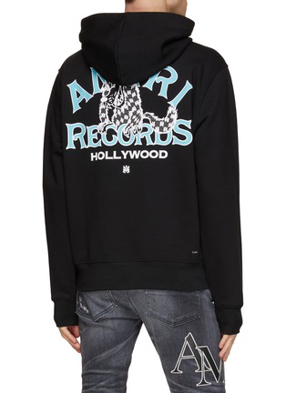 Back View - Click To Enlarge - AMIRI - Logo Wolf Graphic Hoodie