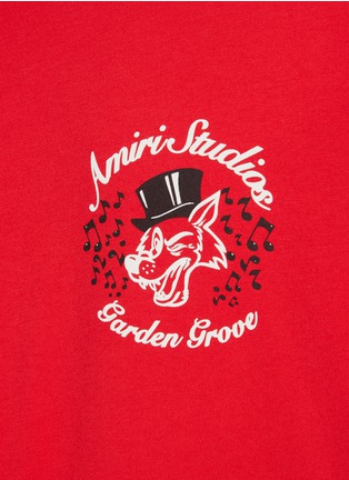  - AMIRI - Top Hat Wolf Graphic T-Shirt