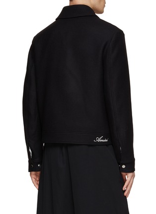 Back View - Click To Enlarge - AMIRI - Logo Diamond Embroidered Work Jacket