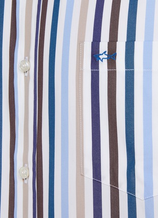  - PAUL & SHARK - Striped Cotton Poplin Shirt