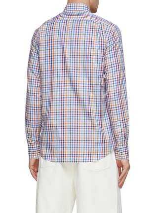 Back View - Click To Enlarge - PAUL & SHARK - Chequered Cotton Twill Shirt