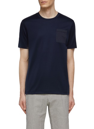 Main View - Click To Enlarge - PAUL & SHARK - Stretch Pocket T-Shirt