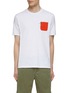 Main View - Click To Enlarge - PAUL & SHARK - Contrast Pocket Cotton T-Shirt