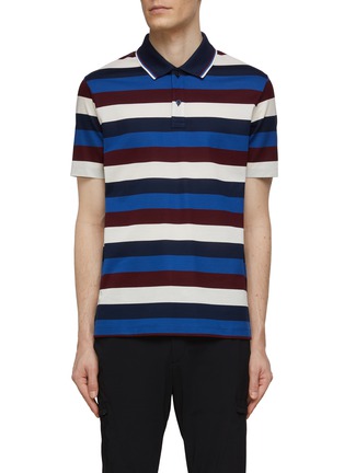 Main View - Click To Enlarge - PAUL & SHARK - Striped Cotton Polo Shirt