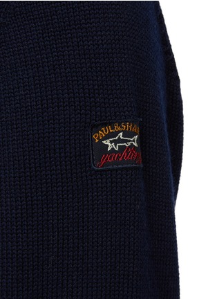  - PAUL & SHARK - Shark Graphic Wool Knit T-Shirt