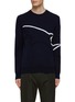 Main View - Click To Enlarge - PAUL & SHARK - Shark Graphic Wool Knit T-Shirt