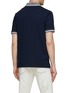Back View - Click To Enlarge - PAUL & SHARK - Contrast Collar Cotton Polo Shirt
