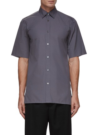Main View - Click To Enlarge - MAISON MARGIELA - Short Sleeve Cotton Shirt