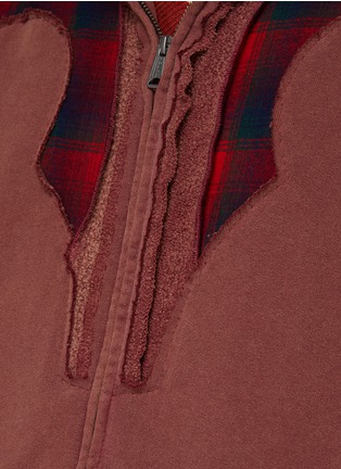  - MAISON MARGIELA - Flannel Patchwork Zip Up Hoodie