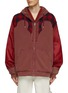 Main View - Click To Enlarge - MAISON MARGIELA - Flannel Patchwork Zip Up Hoodie
