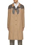 Main View - Click To Enlarge - MAISON MARGIELA - Patchwork Shoulder Reversible Trench Coat