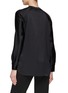 Back View - Click To Enlarge - VINCE - Band Collar Satin Blouse