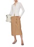 Figure View - Click To Enlarge - VINCE - Belted Midi Skirt