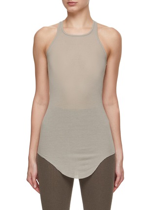 Main View - Click To Enlarge - RICK OWENS  - Basic Ribbed Knit Tank Top