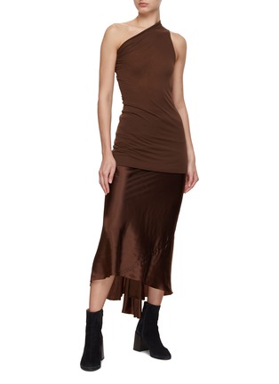 Figure View - Click To Enlarge - RICK OWENS  - Athena One-Shoulder Top