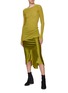Figure View - Click To Enlarge - RICK OWENS  - Ribbed Waistband Bias Skirt