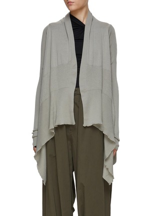 Main View - Click To Enlarge - RICK OWENS  - Wrap Merino Knit Cardigan