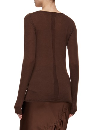 Back View - Click To Enlarge - RICK OWENS  - Column Wool Knit Sweater