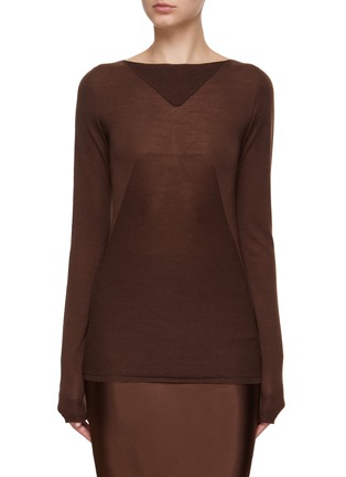 Main View - Click To Enlarge - RICK OWENS  - Column Wool Knit Sweater
