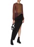 Figure View - Click To Enlarge - RICK OWENS  - Stripe Front Knit Top