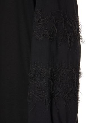  - Y'S - Textured Sleeve Top