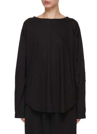 Main View - Click To Enlarge - Y'S - Textured Sleeve Top
