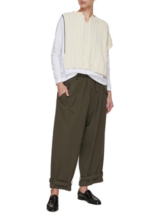Figure View - Click To Enlarge - Y'S - One Shoulder Knit Top