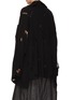 Back View - Click To Enlarge - Y'S - Distressed Knit Coat
