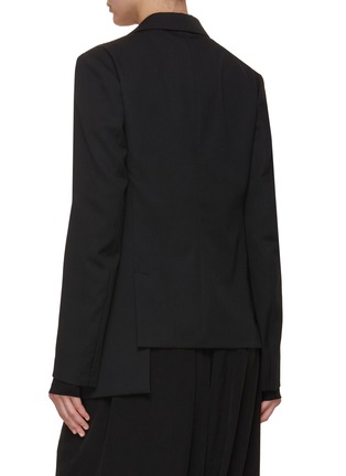 Back View - Click To Enlarge - Y'S - Asymmetrical Notch Lapel Blazer