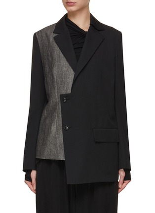 Main View - Click To Enlarge - Y'S - Asymmetrical Notch Lapel Blazer