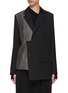 Main View - Click To Enlarge - Y'S - Asymmetrical Notch Lapel Blazer