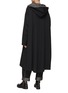 Back View - Click To Enlarge - Y'S - Contrast Lining Hooded Coat